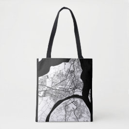 Prayagraj Uttar Pradesh City Map Tote Bag