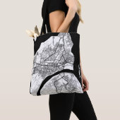 Prayagraj Uttar Pradesh City Map Tote Bag (Dichtbij)