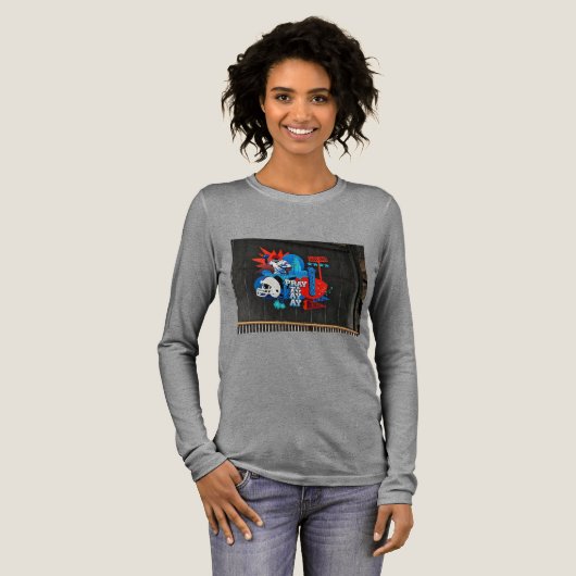 PRAYAYAYAY Tri-Blend SHIRT (Voorkant)