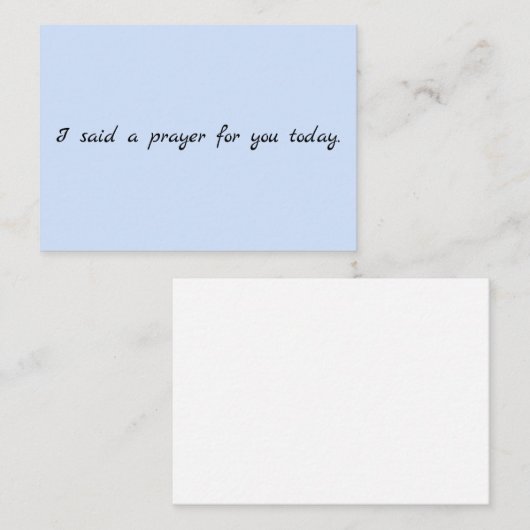 Praybriefkaart Notitiekaartje (Voorkant / Achterkant)