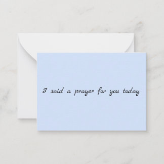 Praybriefkaart Notitiekaartje