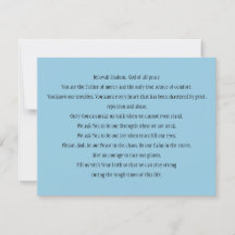 Praycard "A Prayer for Peace"