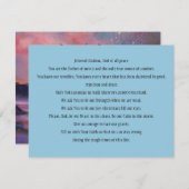 Praycard "A Prayer for Peace" Bedankkaart (Voorkant / Achterkant)