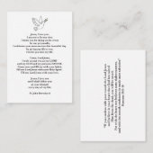 Praycard Informatiekaartje (Voorkant / Achterkant)