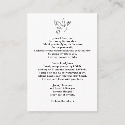 Praycard Informatiekaartje (Voorkant)