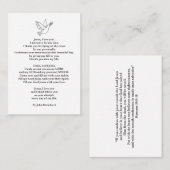 Praycard Informatiekaartje (Voorkant / Achterkant)