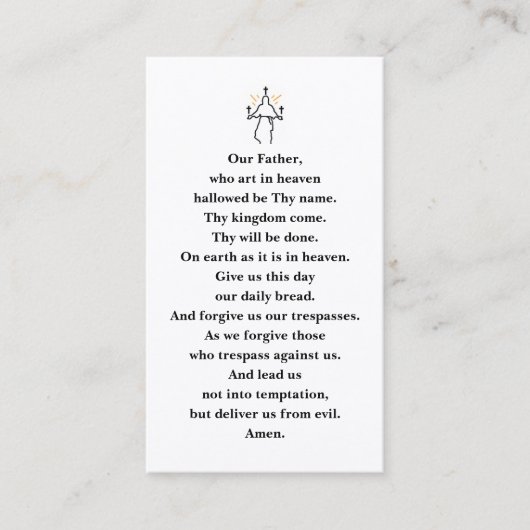 Praycard Visitekaartje (Voorkant)