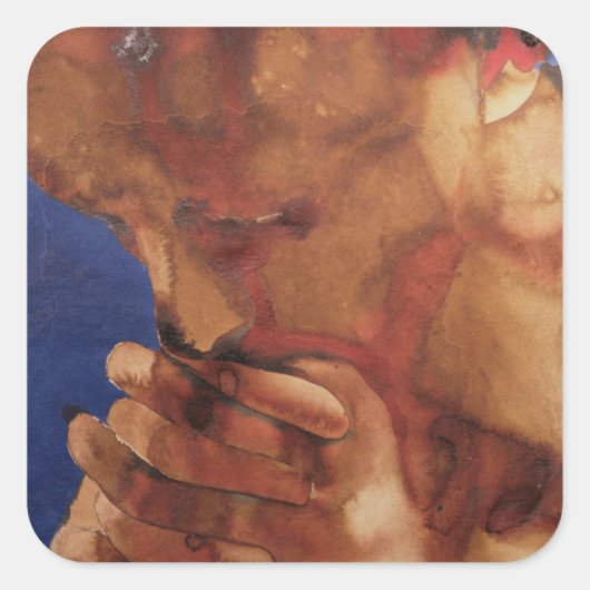 Prayer 1981 vierkante sticker (Voorkant)