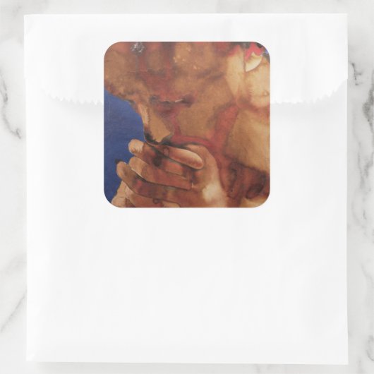 Prayer 1981 vierkante sticker (Tas)