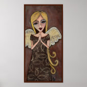 PRAYER ANGEL met Jezus collage vleugels - print (Voorkant)