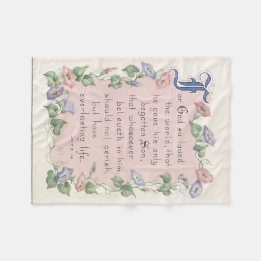 Prayer baby Fleece Blanket (Voorkant (Horizontaal))