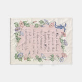 Prayer baby Fleece Blanket Deken (Voorkant (Horizontaal))