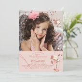 Prayer Beads Religieuze Foto Uitnodiging (Staand voorkant)