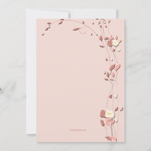 Prayer Beads Religieuze Foto Uitnodiging (Achterkant)