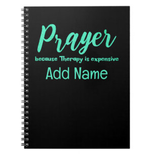 Prayer Beats Therapy Grappig Gepersonaliseerd Notitieboek
