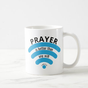 PRAYER BETER DAN WIFI Motivatie Koffiemok