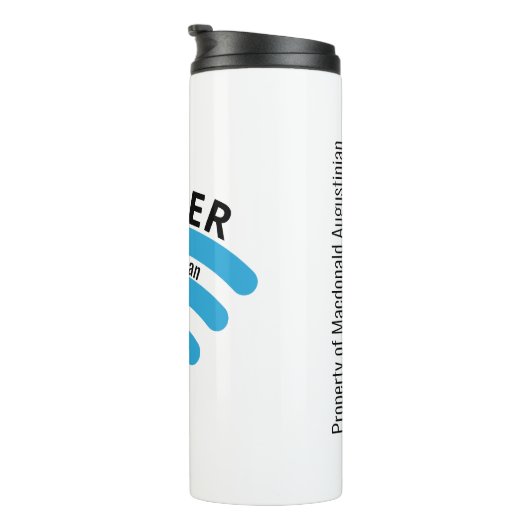 PRAYER BETER DAN WIFI Motivatie Thermosbeker (Geroteerd rechts)