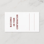 Prayer bij de Heilige Geest Visitekaartje (Achterkant)