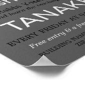 Prayer bij Synagogue, jodendom, joodse studies Poster (Hoek)