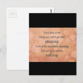 Prayer Briefkaart (Voorkant / Achterkant)