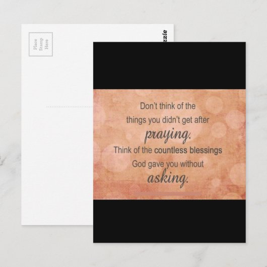 Prayer Briefkaart (Voorkant / Achterkant)