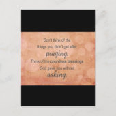 Prayer Briefkaart (Voorkant)