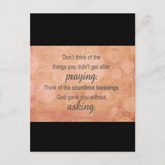 Prayer Briefkaart (Voorkant)