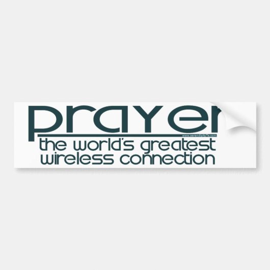 PRAYER BUMPERSTICKER (Voorkant)