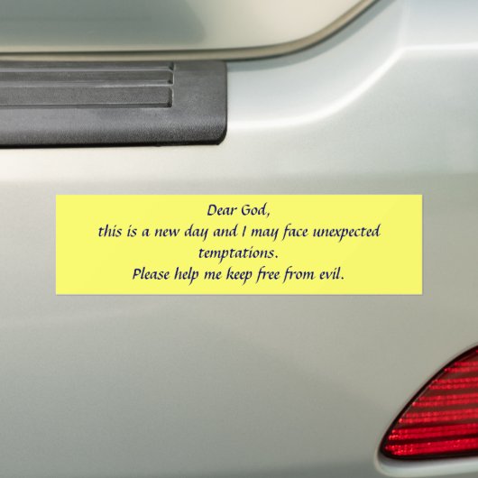 Prayer Bumpersticker (Op auto)