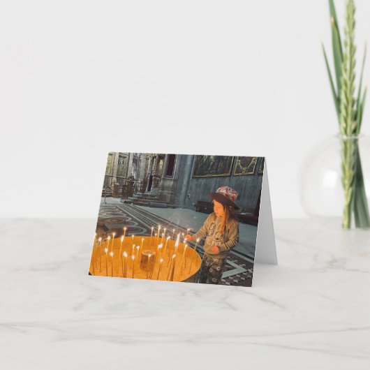 Prayer Candle Bedankkaart (Voorkant)