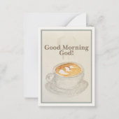 Prayer Card: Good Morning God — Morning Offering  Notitiekaartje (Voorkant)