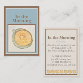 Prayer Card: In the Morning — Psalm 5:3-4 Notitiekaartje