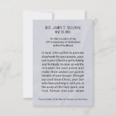 Prayer Card Name 25th Jubileum Order Bedankkaart (Achterkant)