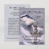 Prayer Card Name 25th Jubileum Order Bedankkaart (Voorkant / Achterkant)