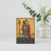 Prayer Card to St. Christopher for Drivers Plaatskaartje (Staand voorkant)
