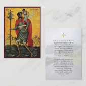 Prayer Card to St. Christopher for Drivers Plaatskaartje (Voorkant / Achterkant)