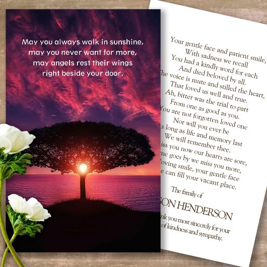 Prayer Cards | Amazing Sunset - Deluxe Visitekaartje