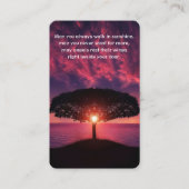 Prayer Cards | Amazing Sunset - Deluxe Visitekaartje (Voorkant)