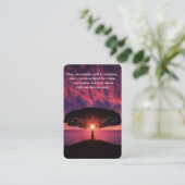 Prayer Cards | Amazing Sunset - Deluxe Visitekaartje (Staand voorkant)
