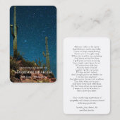 Prayer Cards | Night Sky Deluxe Visitekaartje (Voorkant / Achterkant)