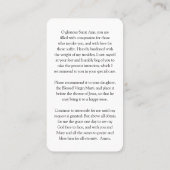 Prayer Cards | Novena Prayer St. Anne Visitekaartje (Achterkant)