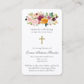 Prayer Cards | Onze dame van Grace Deluxe Visitekaartje (Achterkant)