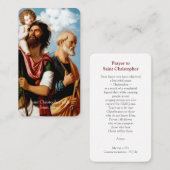 Prayer Cards | Saints Christopher & Peter Visitekaartje (Voorkant / Achterkant)