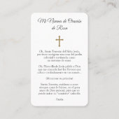 Prayer Cards | Spaans St. Therese Visitekaartje (Achterkant)