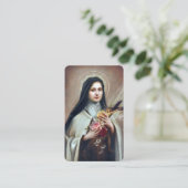 Prayer Cards | Spaans St. Therese Visitekaartje (Staand voorkant)