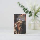 Prayer Cards | St. Agnes van Rome 1 Visitekaartje (Staand voorkant)
