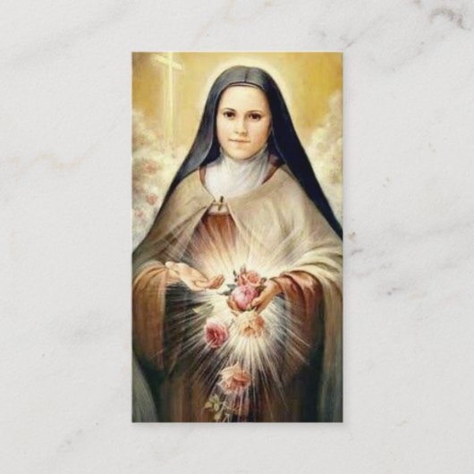 Prayer Cards | St Therese Visitekaartje (Voorkant)