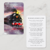 Prayer Cards | Treinverplaatsing Visitekaartje (Voorkant / Achterkant)