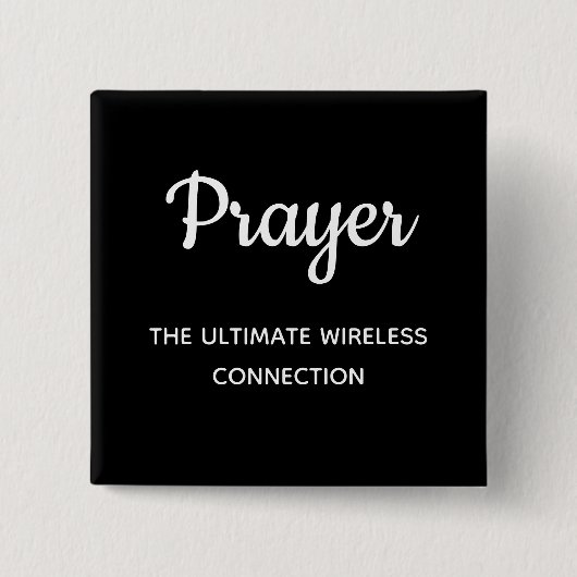 Prayer Cool Chalkboard Style Christelijke Typograf Vierkante Button 5,1 Cm (Voorkant)