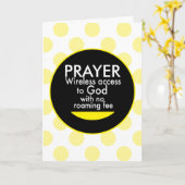 Prayer - draadloos kaart (Gele Bloem)